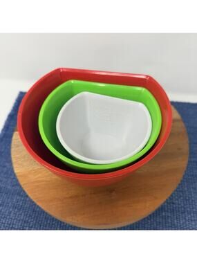 Cuisipro 3-Piece Scoop Bowl Measuring Set, Assorted